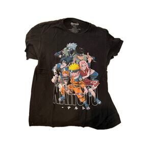 Naruto Shippuden Kakashi Hatake Anime Manga T-Shirt Mens L